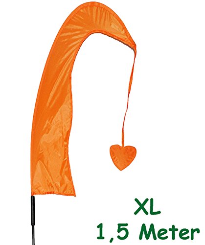 XL – 1,5 m – Windfahne / Balifahne – “ bunter Farbmix “ – mit Fahnenstange – UV-beständig & wetterfest – Windrichtungsanzeige – aus Nylon / Flagge Windrichtungsanzeiger – für Außen – Bali Gartenfahne – Gebetsfahne Umbul Umbulfahne – Dekofahne – Asiafahne – Strandartikel / Bali-Fahne – Gartenfahne – Windspiel – Wimpel – Flaggen – Baliflagge – Tempelfahnen - 7