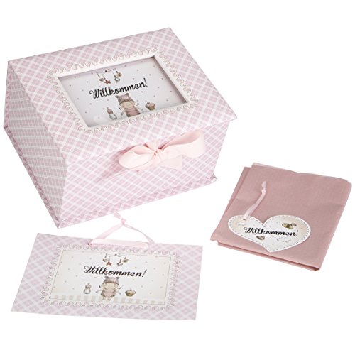 DKDS Collection Baby Erinnerungsbox „Prinzessin“, Geschenk zur Geburt oder Taufe, rosa - 2
