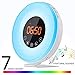 Price comparison product image Alarm Clock Radio, Wake Up Light Alarm Clock, Sunrise Simulation Alarm Clock With 7 Colors LED Bedside Lamp Night Light With FM Radio, Touch Control, Snooze Function for Kids, Adults, Heavy Sleepers