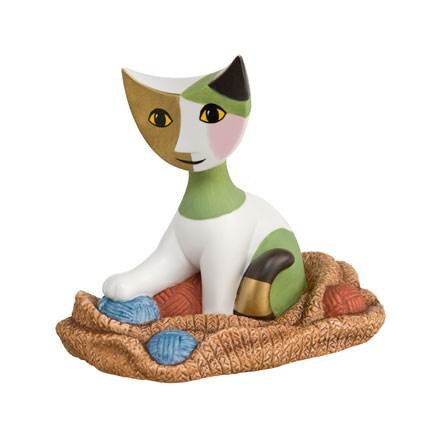 Goebel 31400021 "I miei gomitoli" Figur, Biskuitporzellan, bunt, 11 x 6,5 x 10 cm
