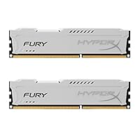 HyperX Fury HX318C10FWK2/16 Arbeitsspeicher 16GB (1866MHz, CL10, 2x 8GB) DDR3-RAM Kit weiß