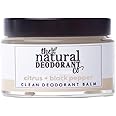 The Natural Deodorant Co, Clean Deodorant Balm Citrus & Black Pepper 55g, Aluminium Free, Plastic Free, All Day Protection