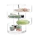 Produktbild Discoball® Transparenter Acryl Kosmetik Organizer Tower Aufbewahrung Ordnungsständer mit 4 drehbaren Fächern 18.5 x 12.5 x 12.5 cm für Haargummi, Nagellack, Schmuck usw.