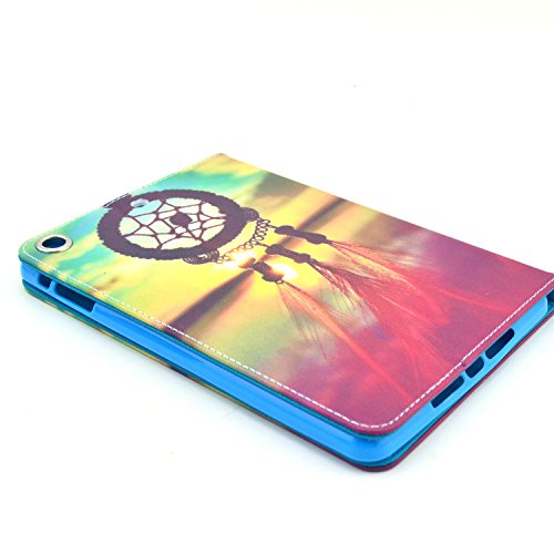 iPad Mini 3 Hülle, DEENOR Dreamcatcher Design PU Leder Abdeckung Stand Flip Schutzhülle Hülle für Apple iPad Mini 1/2/3 Generation. (Dreamcatcher) - 5