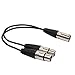 Produktbild Wokee XLR Kabel Y Splitter Adapter-3-Pin-auf Dual 2 Buchse Jack Mic DJ Kabel 16 AWG-für Mikrofon Audio 6 Zoll (3-Pin XLR Stecker auf Dual 2 Buchse Jack)