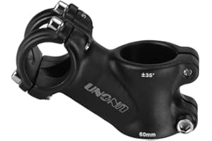 FOMTOR 25.4 Potence 60mm 35 Degrés Vélo Tige De Guidon Riser MTB Tige pour VTT Vélo De Route Vélo BMX VTT