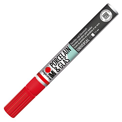 Marabu Pintura para Porcelana y Cristal, Punta Universal y de 1 a 2 mm