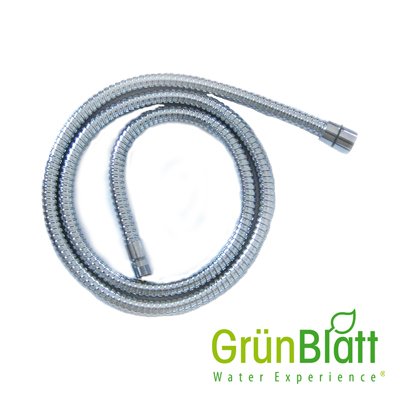 Grünblatt Ersatz Schlauch für Küchenarmatur mit Geschirrbrause 150 cm Edelstral Chrom Doppel-Lock