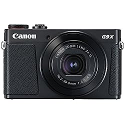 Canon PowerShot G9 X Mark II - Cámara compacta de 20.9 MP (Pantalla táctil de 3", vídeo Full HD, CMOS, Intelligent IS, Digic 7, Bluetooth) Negro