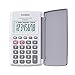 Produktbild Calculadora Casio de Bolsillo HL-820-LV-WE Blanca con Tapa Protectora que gira 360º Pantalla Grande Numeros Grandes Porcentajes Raices Cuadradas