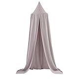 Betthimmel Deko Baldachin Bett-Baldachin EZbuy Baumwolle Dekoration Baldachin für Kinderzimmer Babybett Insekt Moskitonetz Schutz Indoor Outdoor Playing Reading Zelt, Höhe 240cm - 2