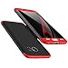 Produktbild Samsung Galaxy S7 Edge Hülle, 3 in 1 Ultra Dünner PC Harte Case 360 Grad Ganzkörper Schützend Anti-Kratzer Schutzhülle Vollschutz Hülle für Samsung Galaxy S7 Edge Fall Premium mattierte Schutzharte Komplettschutz Handytasche Rundumschutz Komplett Anti-dropping Handyhülle Detachable Tasche Abnehmbar Case Back Cover Rot&Schwarz
