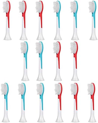 Odyssey Supplies® - Compatible Toothbrush heads for Philips Sonicare Kids Standard Replacement Fully Compatible With The Following Philips Electric ToothBrush Models All Sonicare For Kids Models … (16 pack)