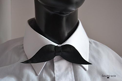 Movember Bow tie - Men's bow tie - Mustache Bow tie - Prostate cancer awareness - 10% donates to charity