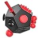 Price comparison product image MINILOP Fidget Dodecagon -12-Side Fidget Cube Relieves Stress and Anxiety Anti depression cube for Children and Adults with ADHD ADD OCD Autism (A4 Red Black)