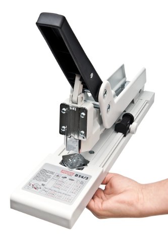 Novus B 54/3 170 Sheet Capacity Heavy Duty Stapler with Movable Anvil 250mm Maximum Paper Insertion Depth - Grey/ Black