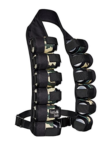 FestivalGoods – Bier Holster für 12 x 0,33l Dosen | Optimal für Festivals, Partys und Junggesellenenabschiede - 2