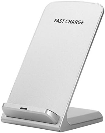 Fast Stand Wireless Charger,Slip-Proof,Qi Wireless Charger for All Qi-Enabled Devices (White)