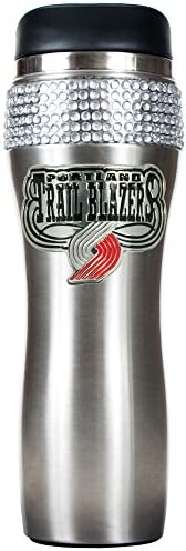 Great American NBA Portland Trailblazers 16-Ounce Stainless Steel Bling Tumbler