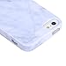 Malloom Special 2016 New Marble Texture Print Cover Case Skin,Free Delivery (iPhone 5s, White)