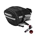 Produktbild JATrade Hochwertige Fahrradtasche Satteltasche, Werkzeug, Flickzeug, Tragbar, Wasserfest, einfache Montage, Mountainbike Rennrad Trekkingbike E-Bike - Schwarz - inkl. Rücklicht