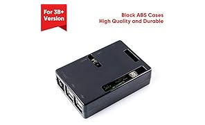SunFounder Black ABS Cases for Raspberry Pi 3 Model B+ 3B 2B B+