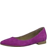 Innensohle aus Synthetik Tamaris Damen Ballerinas 22135-21,Frauen Flats,Sommerschuh,klassisch elegant,Blockabsatz 1.5cm,Fuxia,EU 36