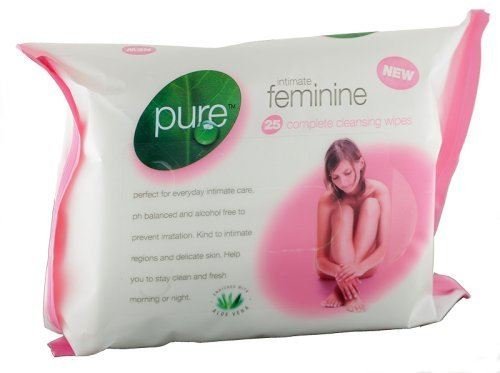 Pure Intimate Feminine ph Balanced Complete Cleansing Wipes (2 Packs Of 25 Wipes) [2 Packs, LL_0798]
