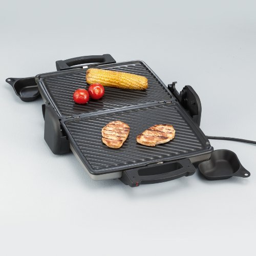 Severin KG 2389 Kontaktgrill, schwarz-silber - 5