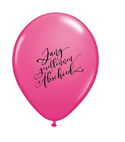 Luftballons JGA Script pink Junggesellinnenabschied 10 Stück - 2