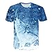 Produktbild TWISFER Herren T-Shirt 3D Druck Kurze Ärmel Grafik T Shirts Männer Fun Shirt Herren Rundhals Tee Hemd mit kurzen Ärmeln Lässige T-Shirt