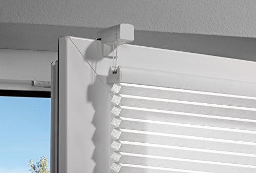 mydeco® 75×130 cm [BxH] in weiß – Waben- Plissee Jalousie ohne bohren, Rollo für innen incl. Klemmträger (Klemmfix) – Sonnenschutz, Sichtschutz für Fenster - 5