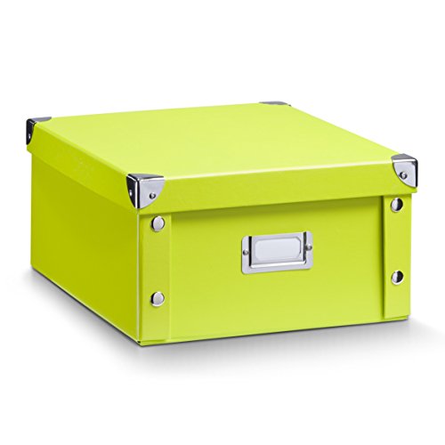 Zeller 17812 Aufbewahrungsbox, Pappe / 31 x 26 x 14, grün