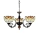 Produktbild Yd&hTiffany Stil Kronleuchter Für Esszimmer Europäischen Retro Glasmalerei Deckenleuchte Pastoralen Kreativität 3-Köpfe Kunst Pendelleuchte Für Schlafzimmer Studie, E27, Max40W * 3,S