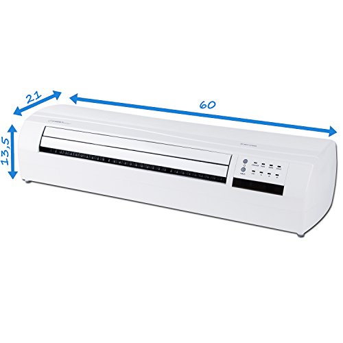 TZS First Austria – 2000 Watt Keramik Wand-Heizlüfter mit Fernbedienung | 2 Heizstufen | Kaltluft-Funktion | Timer bis 7,5 Stunden | Swing-Funktion | Sicherheitsthermostat | inklusive Wandmontage-Set - 3