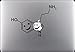 Produktbild Serotonin Molecular Model with Smiley Faces Vinyl Decal Sticker for MacBook Pro 13" 15" Apple Laptop Scientific Science Decor Decoration, Sticker: 5.4 X 7.7 Inch
