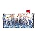 Produktbild TIZORAX A Russian Triple of Horses with Santa Rides In Winter Forest Magnetic Mailbox Cover for Standard Size