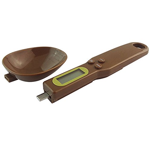 lzn 500g/0.1g Digitale Löffelwaage Küchenwaage Einstellbare, LCD-Anzeige zum Abmessen von Mehl Zucker/ Gewürze/ Milch/ Kaffee, in 4 Maßeinheiten: Unzen, Gramm, Karat, Körnung - 6