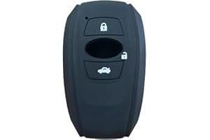 OTMIK Funda de Silicona para Llave de Coche Compatible con Subaru XVSV Forester BRZ 2019 2022 Accesorios para Carcasa de Llave (Negro)