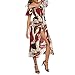 Produktbild Hahuha Kleiden,Frauen Casual Off Shoulder Boho Flower Print Beach Party Wedding Long Dress