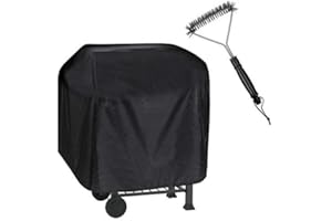 TEPSMIGO Grillabdeckung,Grill Abdeckhaube mit Einer Grillbürste für Tepro Toronto Holzkohlegrill 105 * 49 * 102cm