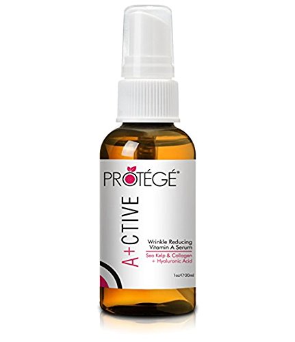 Anti-Falten Retinol Serum – ACTIVE – Beste Öl-freie Feuchtigkeitspflege & Falten Entferner + Bei Erholung von Mikrodermabrasion, Derma Roller und Laser Gesichts-Haarentfernung + Astaxanthin + Kollagen (30ml) - 2