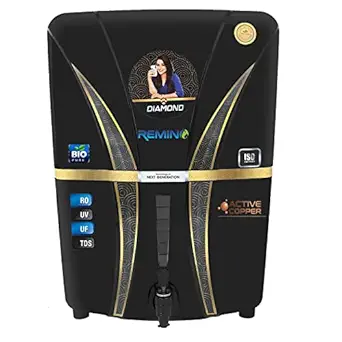 Remino Alkaline + ORP with Active Copper + Ro + UV + UF + TDS Controller/Adjuster RO Water Purifier-12 Liter Storage with High 3000 TDS Membrane Home and Office (Made In India)