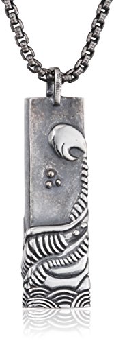 caÏ Herren Anhänger mit Kette 925/- Sterling Silber 55cm Mattiert ohne Stein Silbergrau 132250548-55