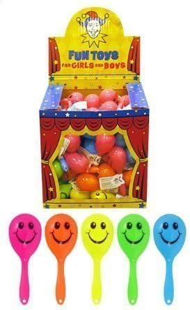 48X mini smiley maracas- Great party bag fillers