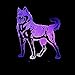 Produktbild 3D-Nachtlicht, Wolf-Hund Sieben Farben Acryl Board 3D Visuelle Effekte Manuelle Berührungsschalter