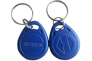 OBO HANDS OBO HADNS Proximité EM4100 EM4102 125 KHz RFID EM-id carte RFID Porte-clés KeyFob Lecture Uniquement Couleur Lot de 10, Bleu