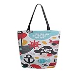 Größe: 40 * 50 * 13CM Angelhaken Angeln Werkzeug Tragbare Große Doppelseitige Casual Leinwand Tragetaschen Handtasche Schulter Wiederverwendbare Einkaufstaschen Reisetasche Für Frauen Männer Lebensmittelgeschäft Reise