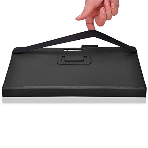 Tasche für Microsoft Surface 3 mit praktischer Stand Funktion aus robustem Kunstleder kombiniert Schutz und Design für Ihr Microsoft Surface 3 Hülle Cover Case Schwarz von UC Express® - 5
