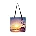 Price comparison product image Extremely Beautiful Sunset Under Coconut Plams SHAOKAO SHAOKAO Canvas Tote Handbag Shoulder Bag Crossbody Bags Purses for Men and Women Shopping Tote